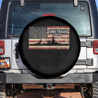 USS Texas BB35 WW1 WW2 Battleship USA American Flag Spare Tire Cover
