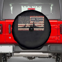 USS Texas BB35 WW1 WW2 Battleship USA American Flag Spare Tire Cover