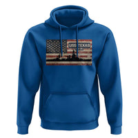 USS Texas BB35 WW1 WW2 Battleship USA American Flag Hoodie