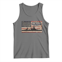 USS Texas BB35 WW1 WW2 Battleship USA American Flag Tank Top