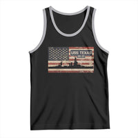 USS Texas BB35 WW1 WW2 Battleship USA American Flag Tank Top