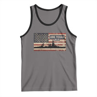 USS Texas BB35 WW1 WW2 Battleship USA American Flag Tank Top
