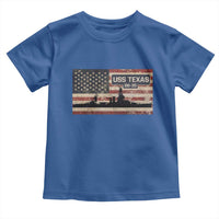 USS Texas BB35 WW1 WW2 Battleship USA American Flag Toddler T Shirt