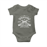 M1 Garand Rifle Gun WWII Watch Your Thumb EST 1936 Baby Onesie