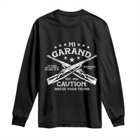 M1 Garand Rifle Gun WWII Watch Your Thumb EST 1936 Long Sleeve Shirt