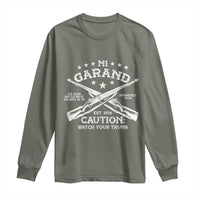 M1 Garand Rifle Gun WWII Watch Your Thumb EST 1936 Long Sleeve Shirt