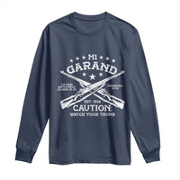 M1 Garand Rifle Gun WWII Watch Your Thumb EST 1936 Long Sleeve Shirt