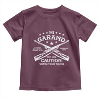 M1 Garand Rifle Gun WWII Watch Your Thumb EST 1936 Toddler T Shirt