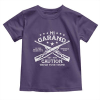 M1 Garand Rifle Gun WWII Watch Your Thumb EST 1936 Toddler T Shirt