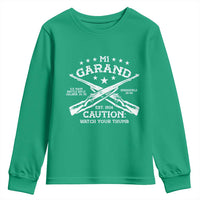 M1 Garand Rifle Gun WWII Watch Your Thumb EST 1936 Youth Sweatshirt
