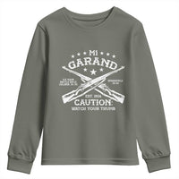 M1 Garand Rifle Gun WWII Watch Your Thumb EST 1936 Youth Sweatshirt