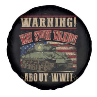 Warning May Start Talking About WWII Spare Tire Cover American Flag Tank