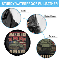 Warning May Start Talking About WWII Spare Tire Cover American Flag Tank