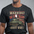 Warning May Start Talking About WWII T Shirt American Flag Tank