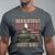 Warning May Start Talking About WWII T Shirt American Flag Tank