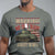 Warning May Start Talking About WWII T Shirt American Flag Tank