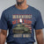 Warning May Start Talking About WWII T Shirt American Flag Tank