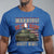 Warning May Start Talking About WWII T Shirt American Flag Tank