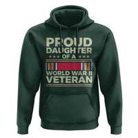 Proud Daughter Of A World War II Veteran Hoodie US WWII Vet - Wonder Print Shop