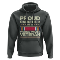Proud Daughter Of A World War II Veteran Hoodie US WWII Vet - Wonder Print Shop