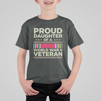 Proud Daughter Of A World War II Veteran T Shirt For Kid US WWII Vet - Wonder Print Shop