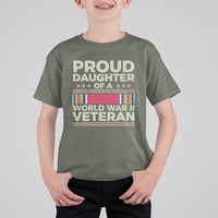 Proud Daughter Of A World War II Veteran T Shirt For Kid US WWII Vet - Wonder Print Shop