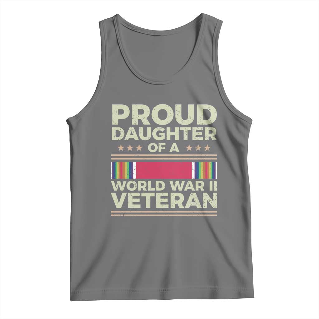 Proud Daughter Of A World War II Veteran Tank Top US WWII Vet - Wonder Print Shop