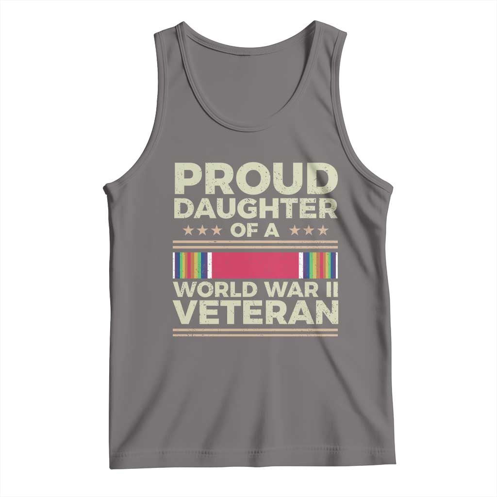 Proud Daughter Of A World War II Veteran Tank Top US WWII Vet - Wonder Print Shop