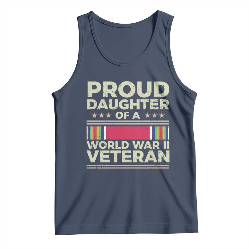 Proud Daughter Of A World War II Veteran Tank Top US WWII Vet - Wonder Print Shop