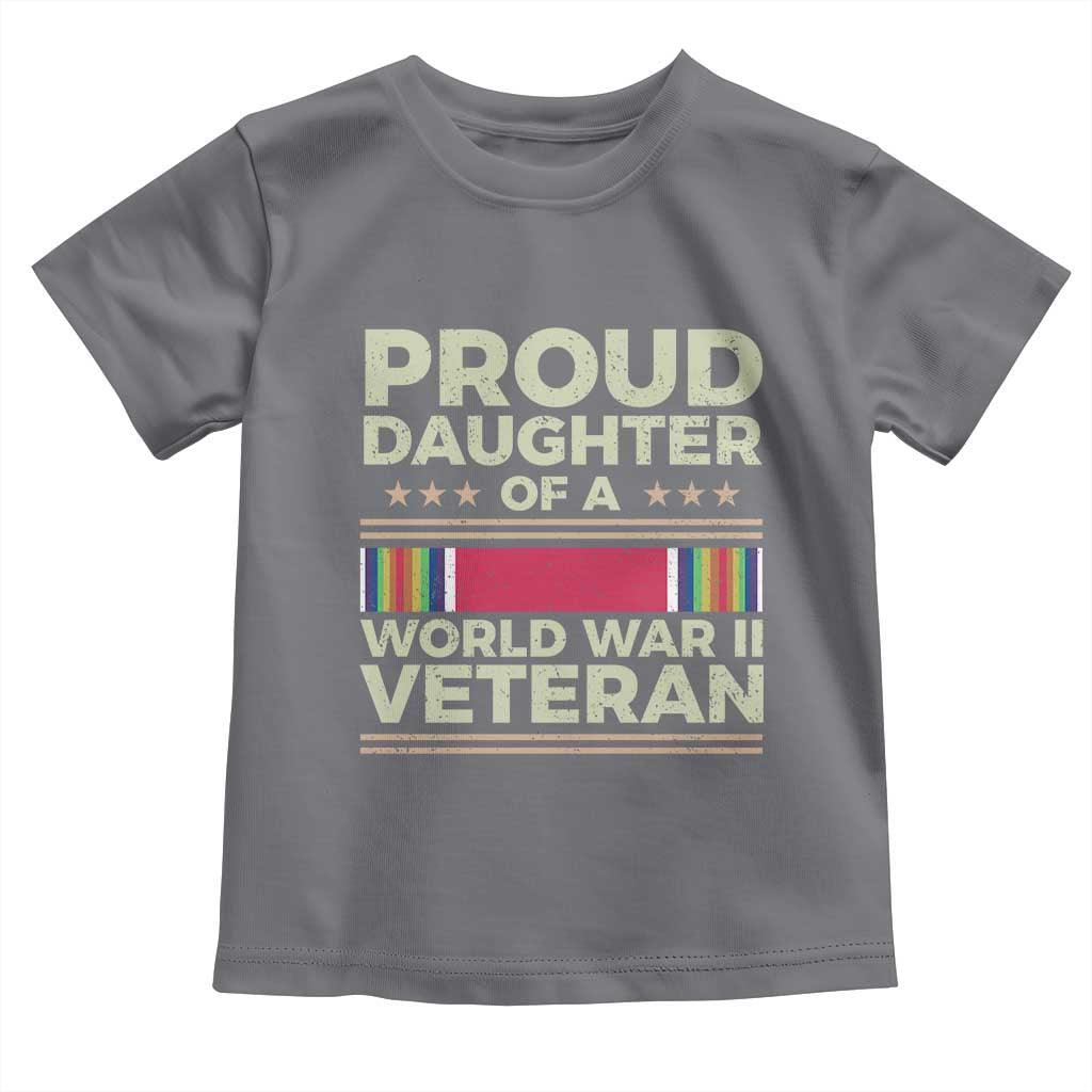 Proud Daughter Of A World War II Veteran Toddler T Shirt US WWII Vet - Wonder Print Shop