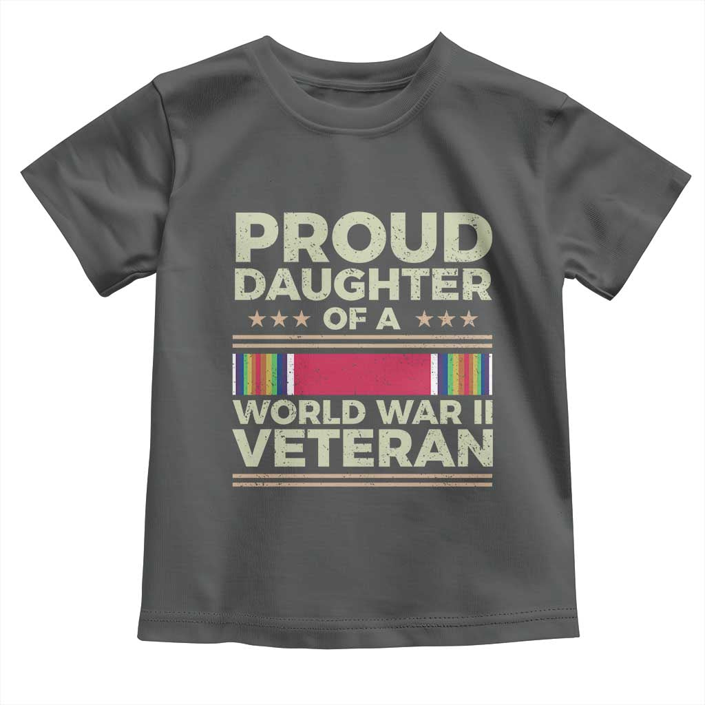 Proud Daughter Of A World War II Veteran Toddler T Shirt US WWII Vet - Wonder Print Shop
