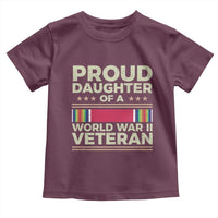 Proud Daughter Of A World War II Veteran Toddler T Shirt US WWII Vet - Wonder Print Shop
