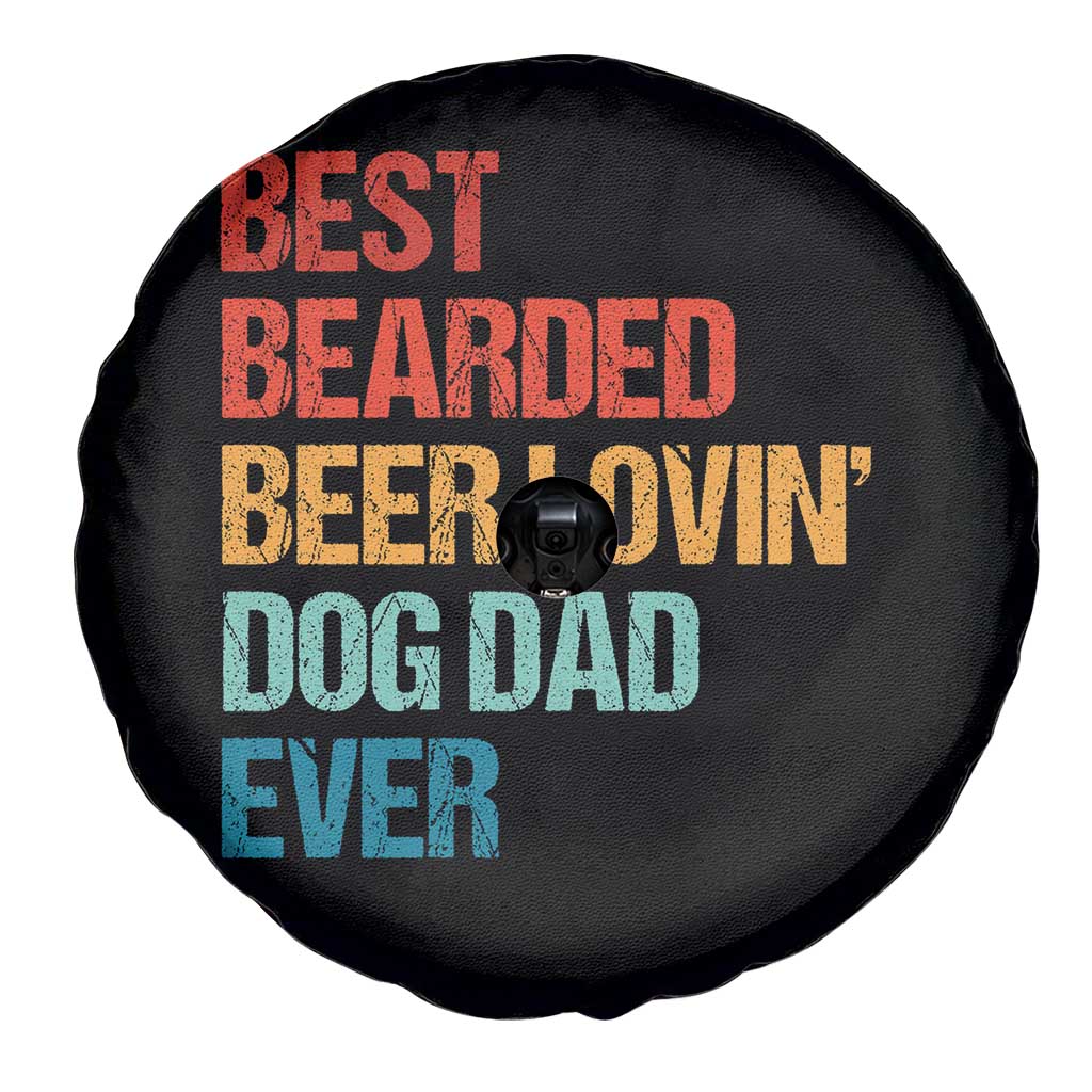 Best Bearded Beer Loving Dog Dad Ever Spare Tire Cover Pet Lover Father's Day