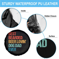 Best Bearded Beer Loving Dog Dad Ever Spare Tire Cover Pet Lover Father's Day