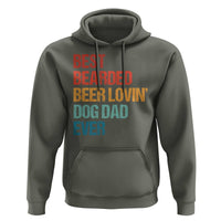 Best Bearded Beer Loving Dog Dad Ever Hoodie Pet Lover Father's Day