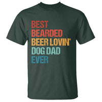 Best Bearded Beer Loving Dog Dad Ever T Shirt Pet Lover Father's Day