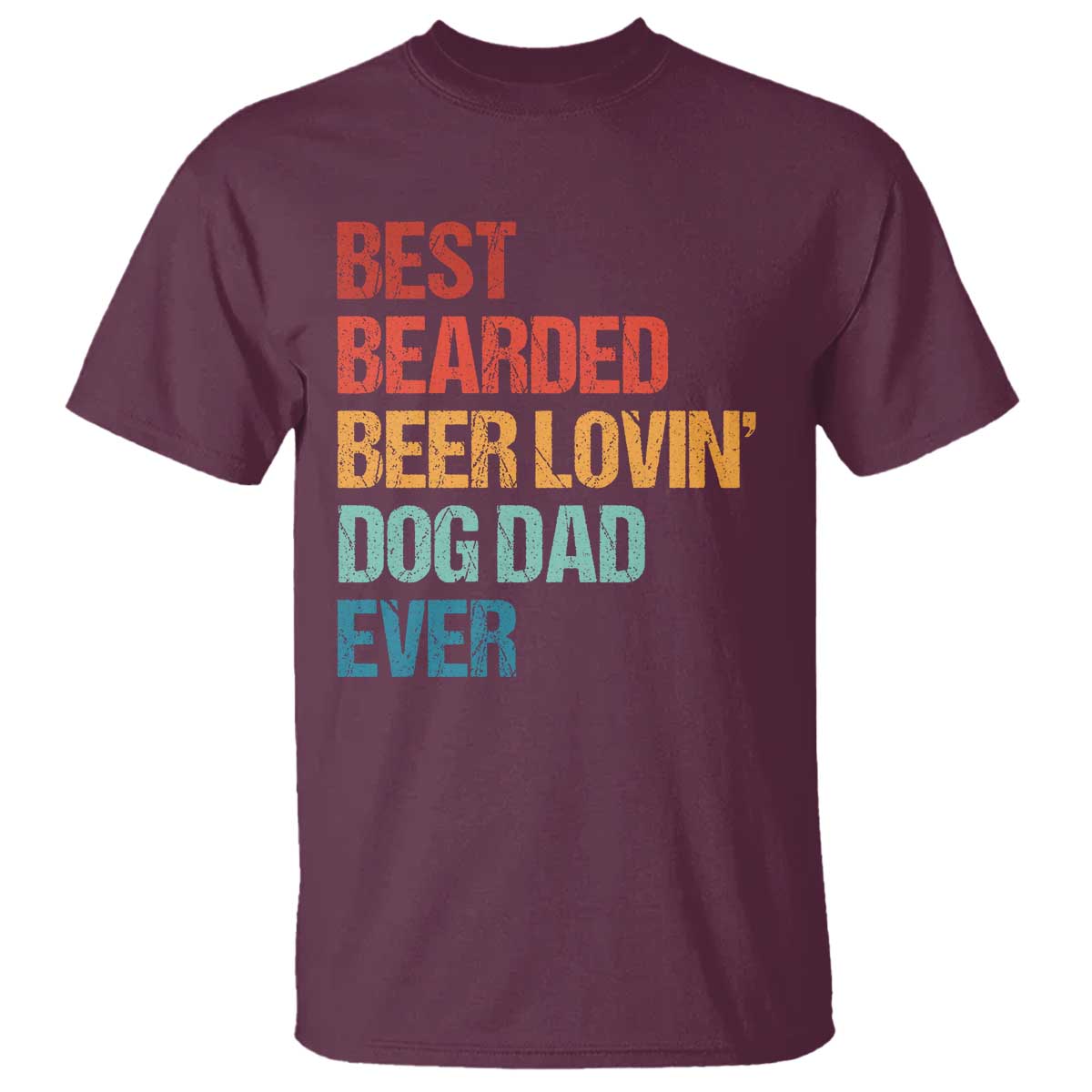 Best Bearded Beer Loving Dog Dad Ever T Shirt Pet Lover Father's Day