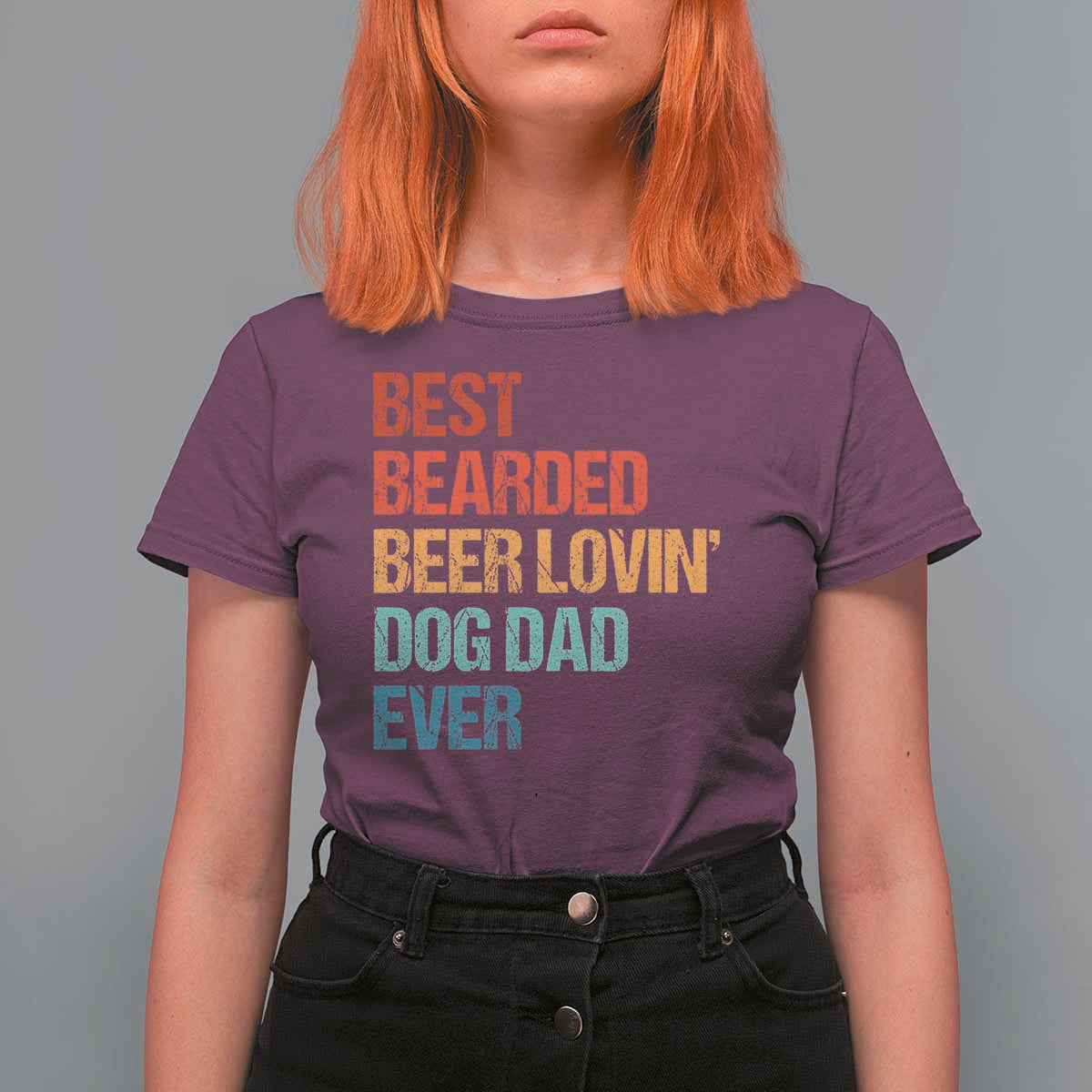 Best Bearded Beer Loving Dog Dad Ever T Shirt For Women Pet Lover Father's Day