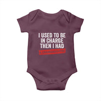 I Used To Be In Charge Then I Had A Granddaughter Baby Onesie Funny Girl Grandpa Father's Day