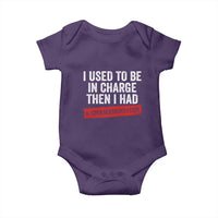 I Used To Be In Charge Then I Had A Granddaughter Baby Onesie Funny Girl Grandpa Father's Day
