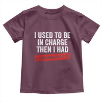 I Used To Be In Charge Then I Had A Granddaughter Toddler T Shirt Funny Girl Grandpa Father's Day
