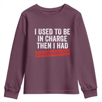 I Used To Be In Charge Then I Had A Granddaughter Youth Sweatshirt Funny Girl Grandpa Father's Day