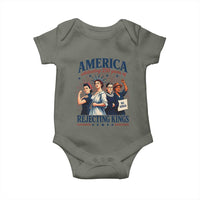 America Celebrating 250 Years Of Rejecting Kings 4th of July Baby Onesie