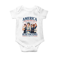 America Celebrating 250 Years Of Rejecting Kings 4th of July Baby Onesie