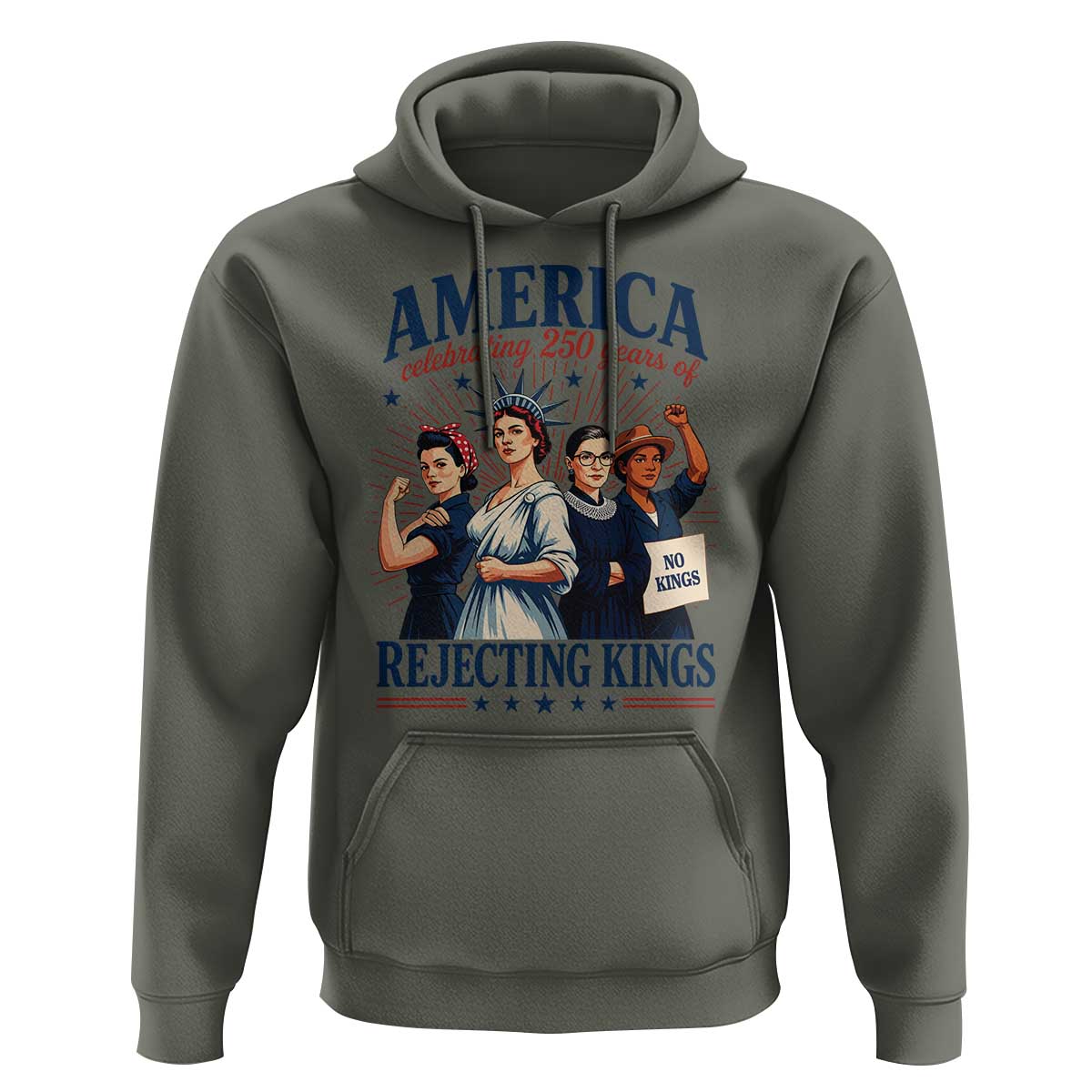 America Celebrating 250 Years Of Rejecting Kings 4th of July Hoodie