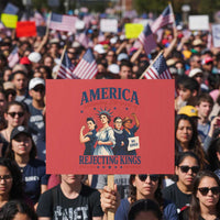 America Celebrating 250 Years Of Rejecting Kings 4th of July Protest Sign