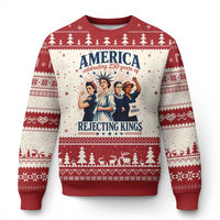 America Celebrating 250 Years Of Rejecting Kings 4th of July Ugly Christmas Sweater