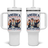 America Celebrating 250 Years Of Rejecting Kings 4th of July Tumbler With Handle