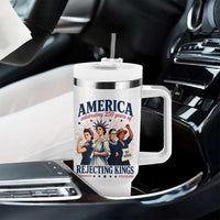 America Celebrating 250 Years Of Rejecting Kings 4th of July Tumbler With Handle