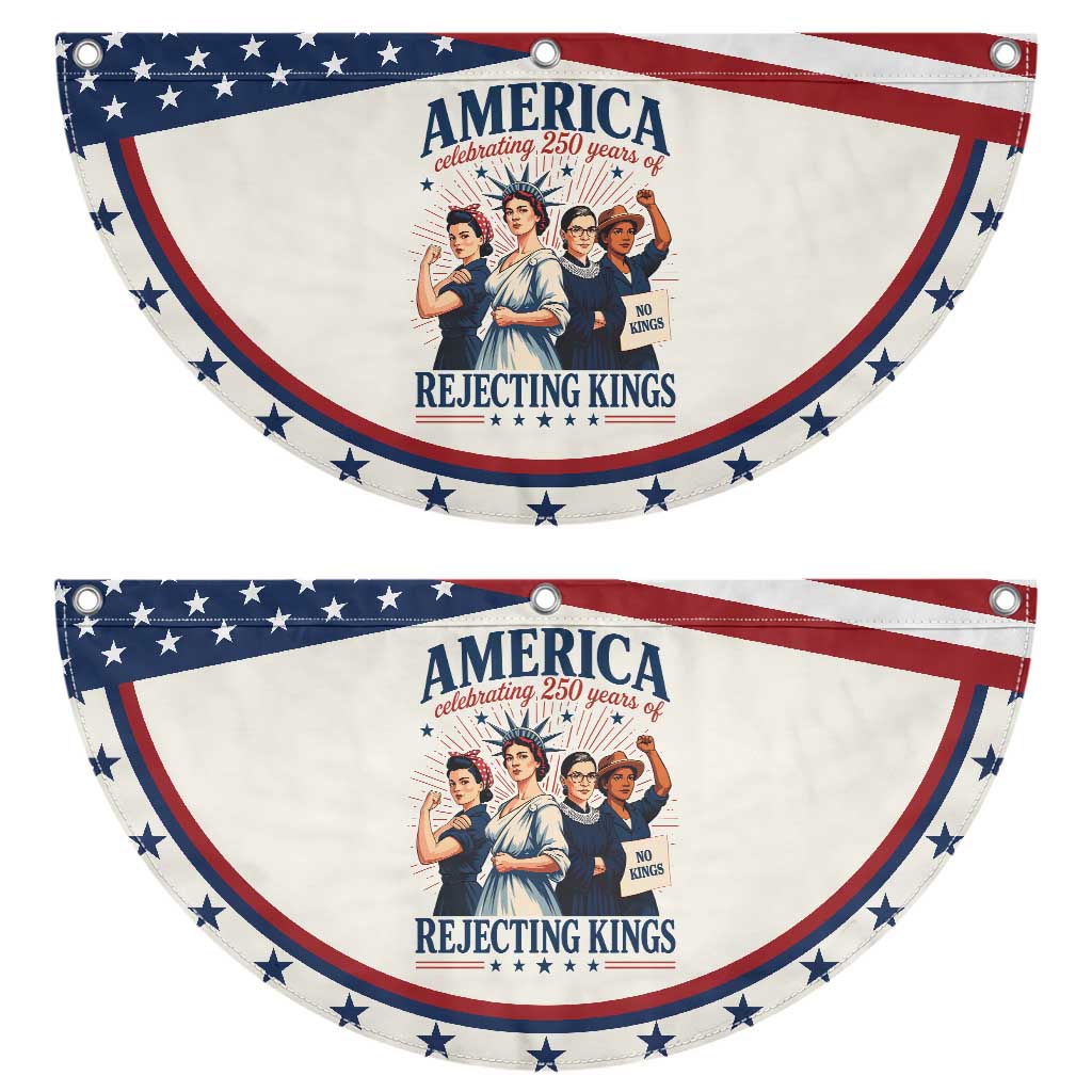 America Celebrating 250 Years Of Rejecting Kings 4th of July Patriotic Fan Flag